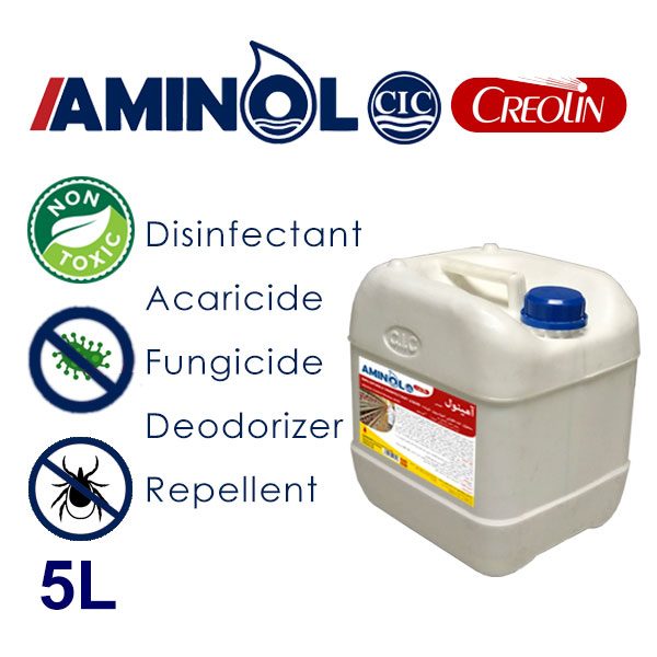 گالن 5 لیتری آمینول کرولین - ضد عفونی کننده، حشره کش، کنه کش، قارچ کش ودور کننده حشرات
