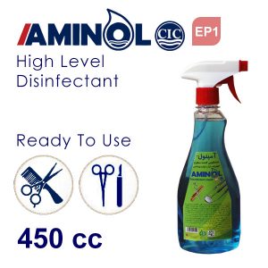 "Aminol Ep1" 450cc disinfectant sprays for Cosmetic and Dentistry tools and surfaces